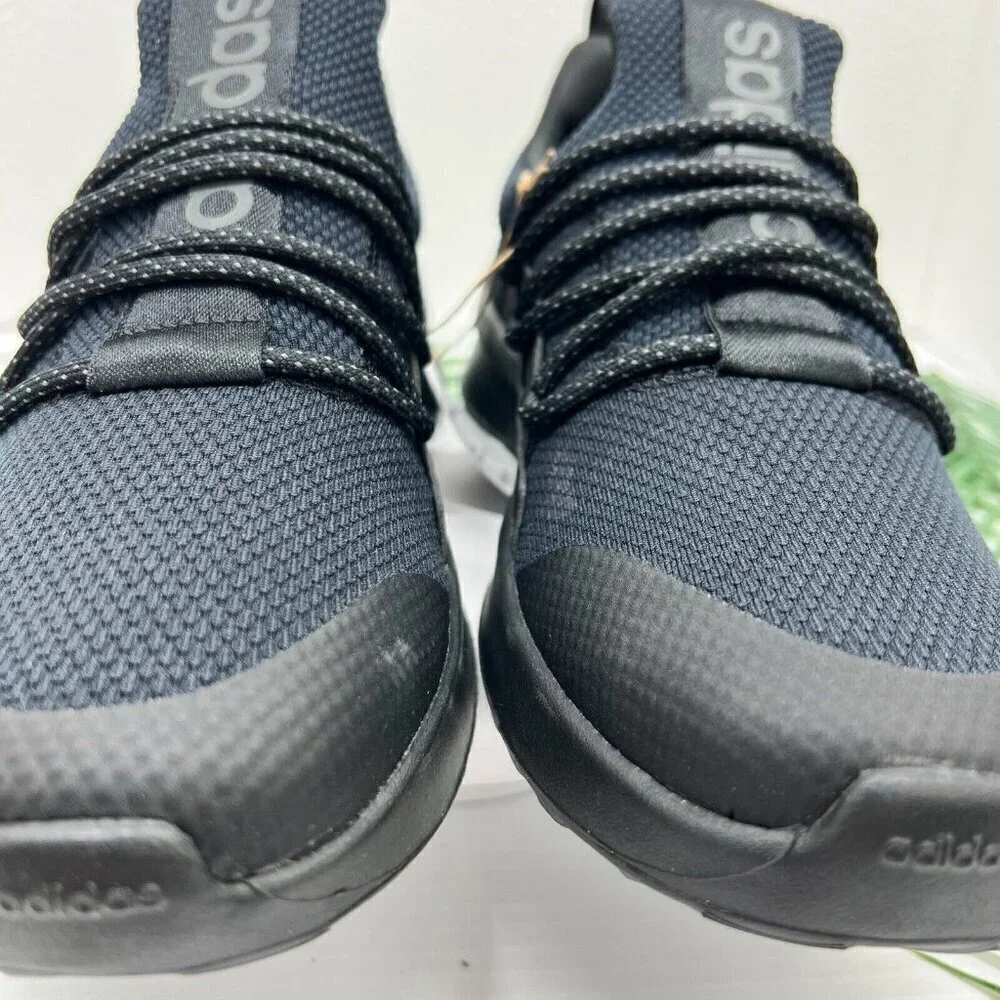Adidas Light Racer Adapt 5.0 Black Slip-On Running Shoes Sz 7 NWB Comfort Gym